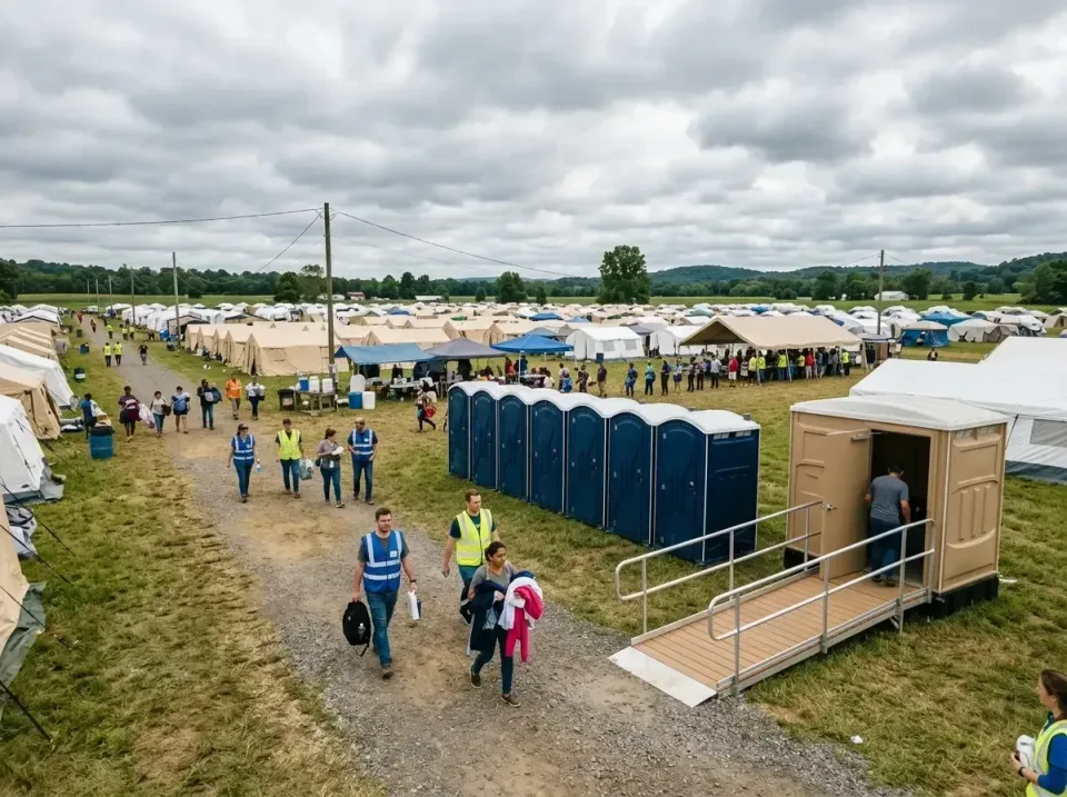 disaster-relief-camp-restrooms-010 — frequently asked questions, Dumpster & Portable Bathrooms Rental in East Hemet, CA